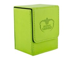 Ultimate Guard Leatherette Flip Deck Case 80+ - Lt Green